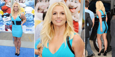 Britney Spears im Schlümpfe-Look