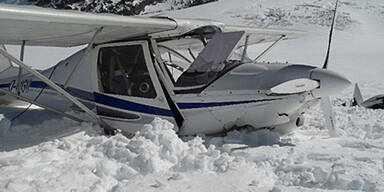 Bruchlandung auf Ötztaler Gletscher