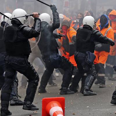 Nach einer Demo kam es zu schweren Ausschreitungen.