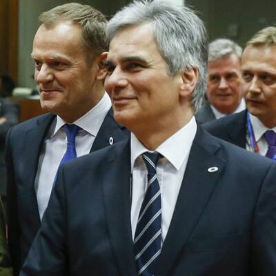 Die 27 Staats- und Regierungschefs verhandeln das EU-Budget.