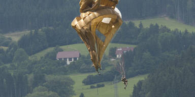 Fallschirmspringer außer Lebensgefahr
