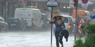 Unwetter &uuml;ber &Ouml;sterreich