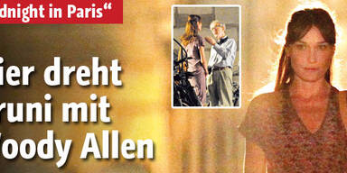 Hier dreht Woody Allen mit Carla Bruni