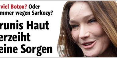 Bruni: Die Haut verzeiht keine Sorgen