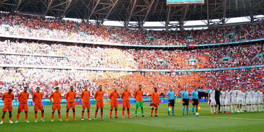 Puskas-Arena in Budapest mit vollem Stadion