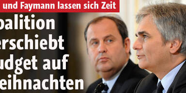 Budget-Fahrplan wird nicht halten