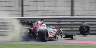 Spektakulärer Buemi-Crash in China