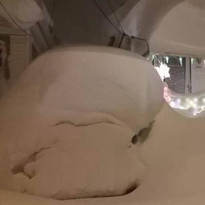 So viel Schnee liegt in Buffalo