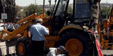 Bulldozer-Anschlag vor Obamas Hotel in Israel