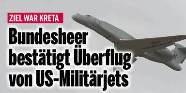 Bundesheer bestätigt Überflug von US-Militärjets