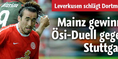Mainz gewinnt Ösi-Duell gegen Stuttgart
