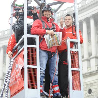 Die Bilder zum Rekord-Sprung