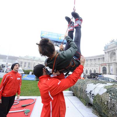 Die Bilder zum Rekord-Sprung