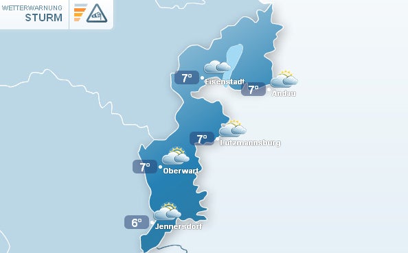 Kälteeinbruch in Ostösterreich