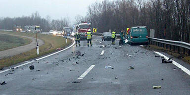 Frontalcrash auf S31-Umfahrung Eisenstadt