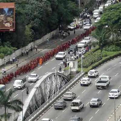 Demo gegen Militäjunta in Burma