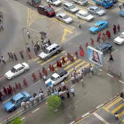 Demo gegen Militäjunta in Burma