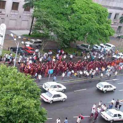 Demo gegen Militäjunta in Burma
