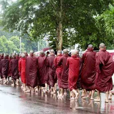 Demo gegen Militäjunta in Burma