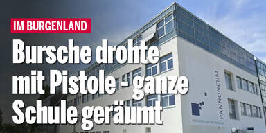 Bursche drohte mit Pistole - ganze Schule geräumt