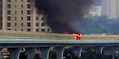 China Bus Feuer
