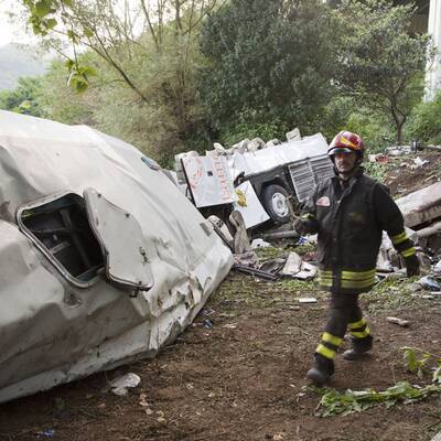 Busunglück bei Avellino (Italien) 