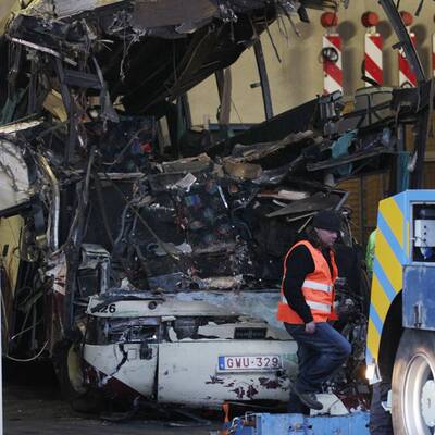 Horror-Busunfall in der Schweiz