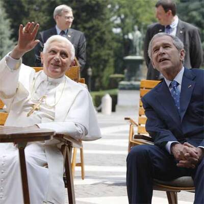 Bush zu Besuch beim Papst