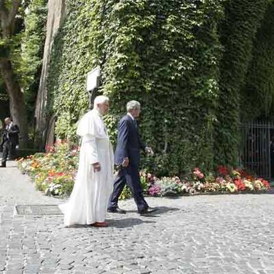Bush zu Besuch beim Papst