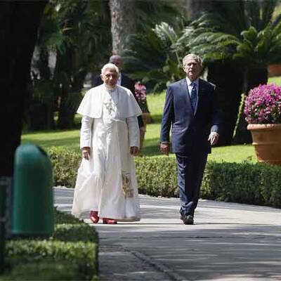 Bush zu Besuch beim Papst