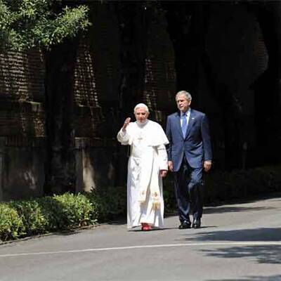 Bush zu Besuch beim Papst