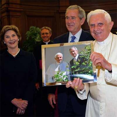 Bush zu Besuch beim Papst
