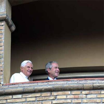 Bush zu Besuch beim Papst