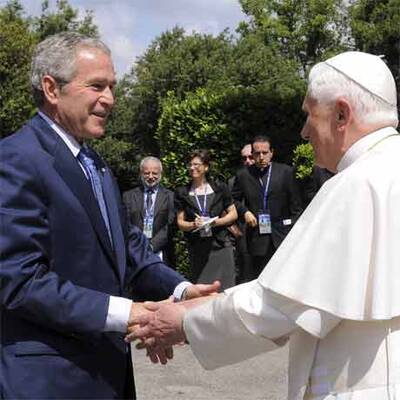 Bush zu Besuch beim Papst