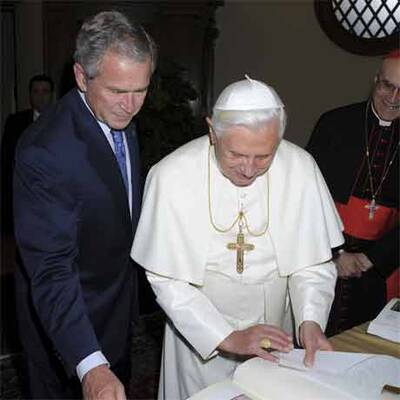 Bush zu Besuch beim Papst