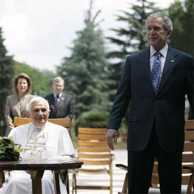 Bush zu Besuch beim Papst