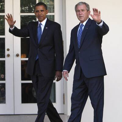 Bush empfängt Obama im Weißen Haus