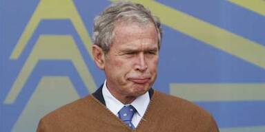 Bush versucht sein Aus mit Humor zu nehmen