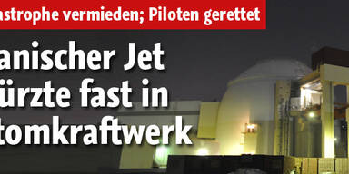 Iran: Jet stürzt nahe Atomkraftwerk ab