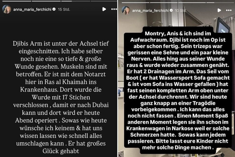 Eomtionales Posting von Anna Maria Ferchichi