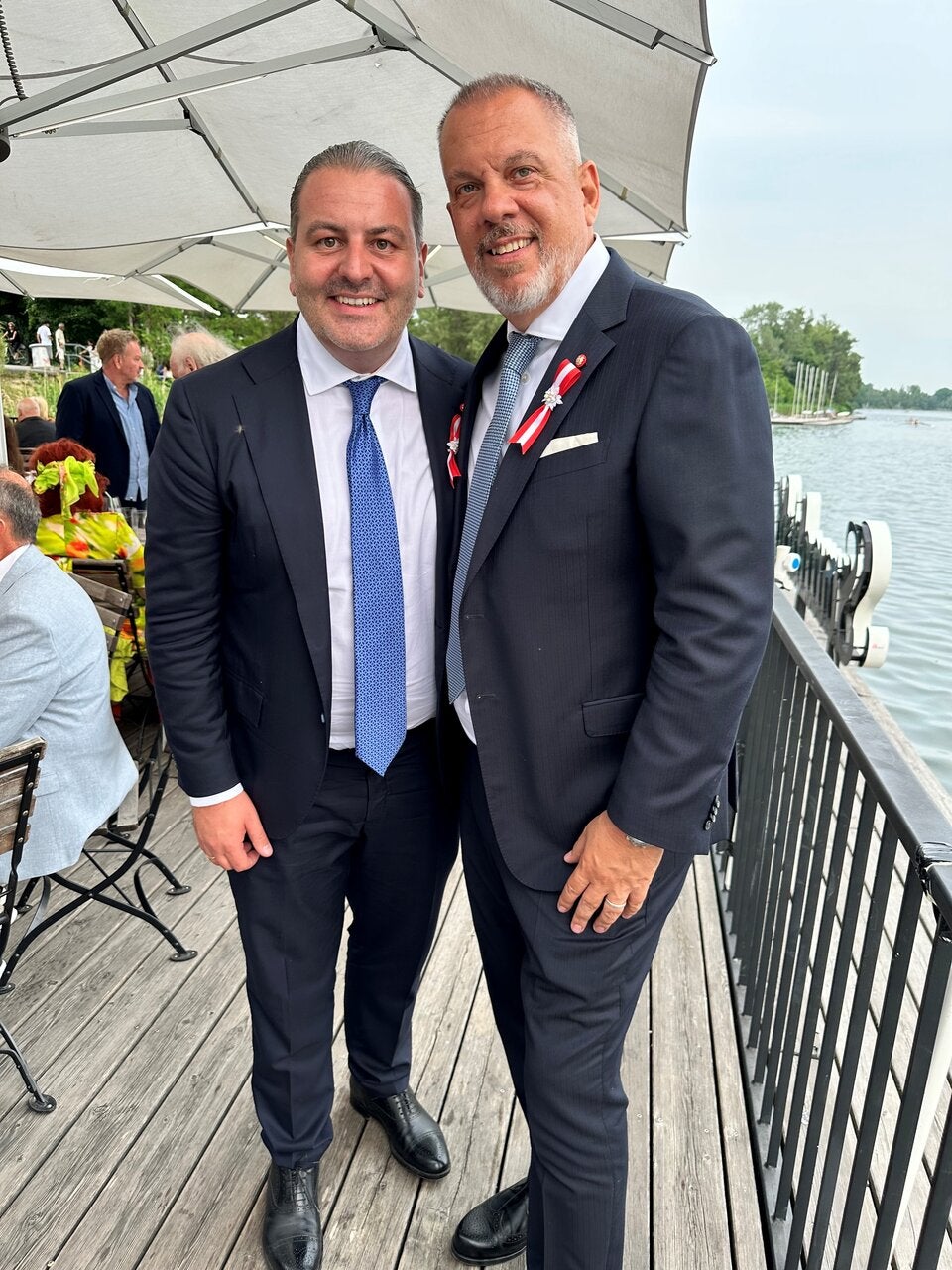 Leo Lugner und Andreas Bussek