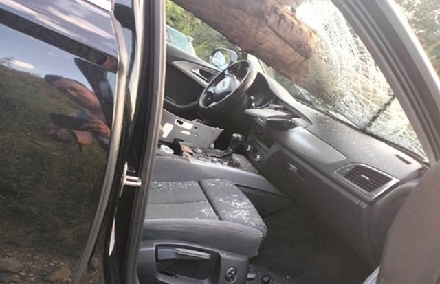 Wiener Auto in Rumänien gepfählt