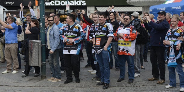 Black Wings Meisterfeier in Linz