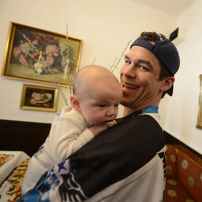 Meisterfeier der Black Wings in Linz 