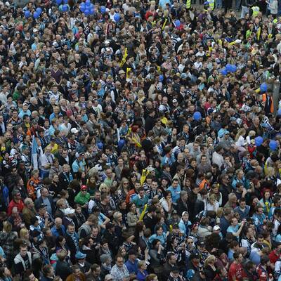 Meisterfeier der Black Wings in Linz 