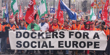 Brüssel: Verletzte bei Gewerkschaftsdemo