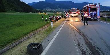 Vier Verletzte bei Frontal-Crash 
