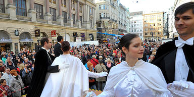 Faschings-Tanz am Wiener Graben
