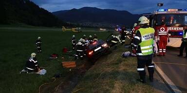Vier Verletzte bei Frontal-Crash 