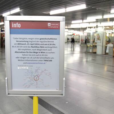 Öffi-Streik in Wien